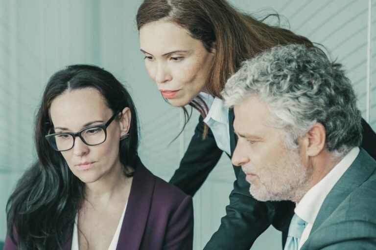 confident-project-manager-showing-presentation-partners